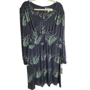 Vicky Tiel Womens printed dress sx 2X stretchy Careerwear mother of the bride